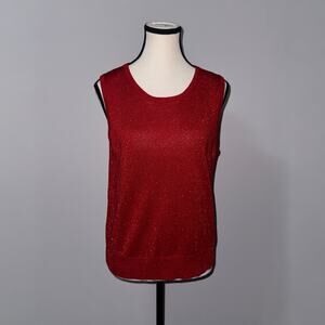 Grace elements red sweater vest women’s size large